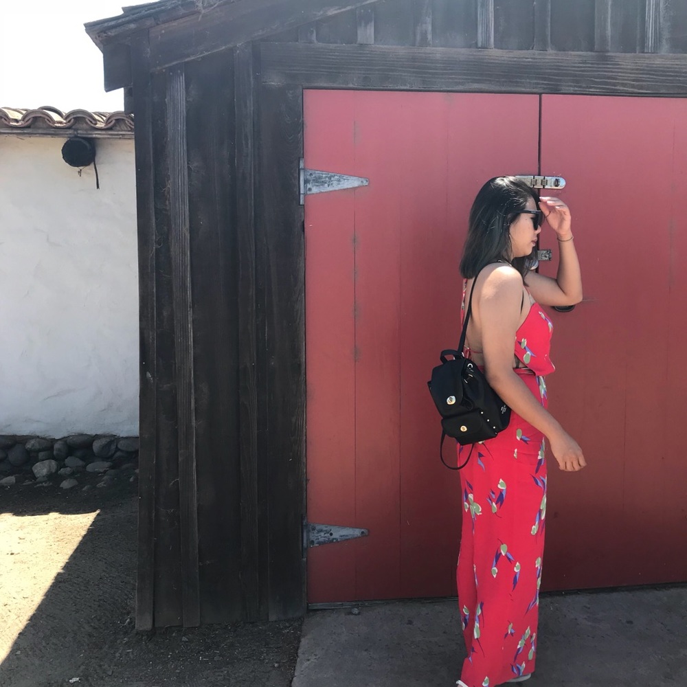 Urban outfitters open back jumpsuit